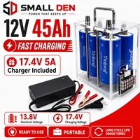Batterie au lithium titanate Yinlong 2.3V 45Ah & 12V 45Ah 66160 LTO pour démarrage de voiture 13.8V, portable, boîtier transparent, DIY + chargeur 5A, stock UE 1