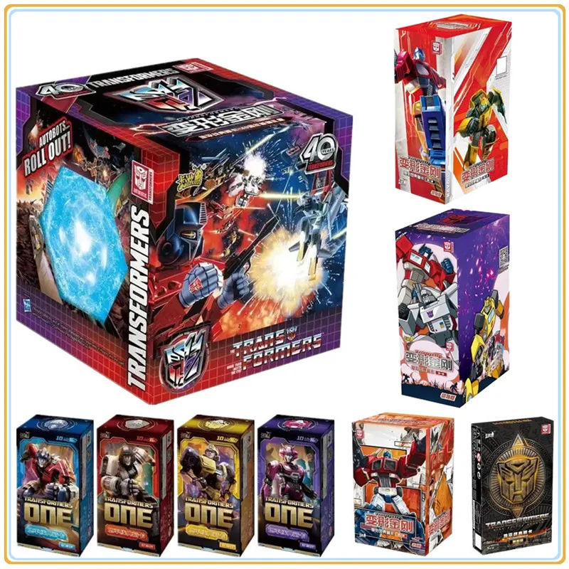KAYOU Original Transformers Cards Horizon 40th Anniversary Energy Gift Box Optimus Prime Bumblebee XR Anime Collection Cards Toy pokemon cards,amiibo cards,game cards,collectible cards,anime cards,anime trading cards,animation game cards
