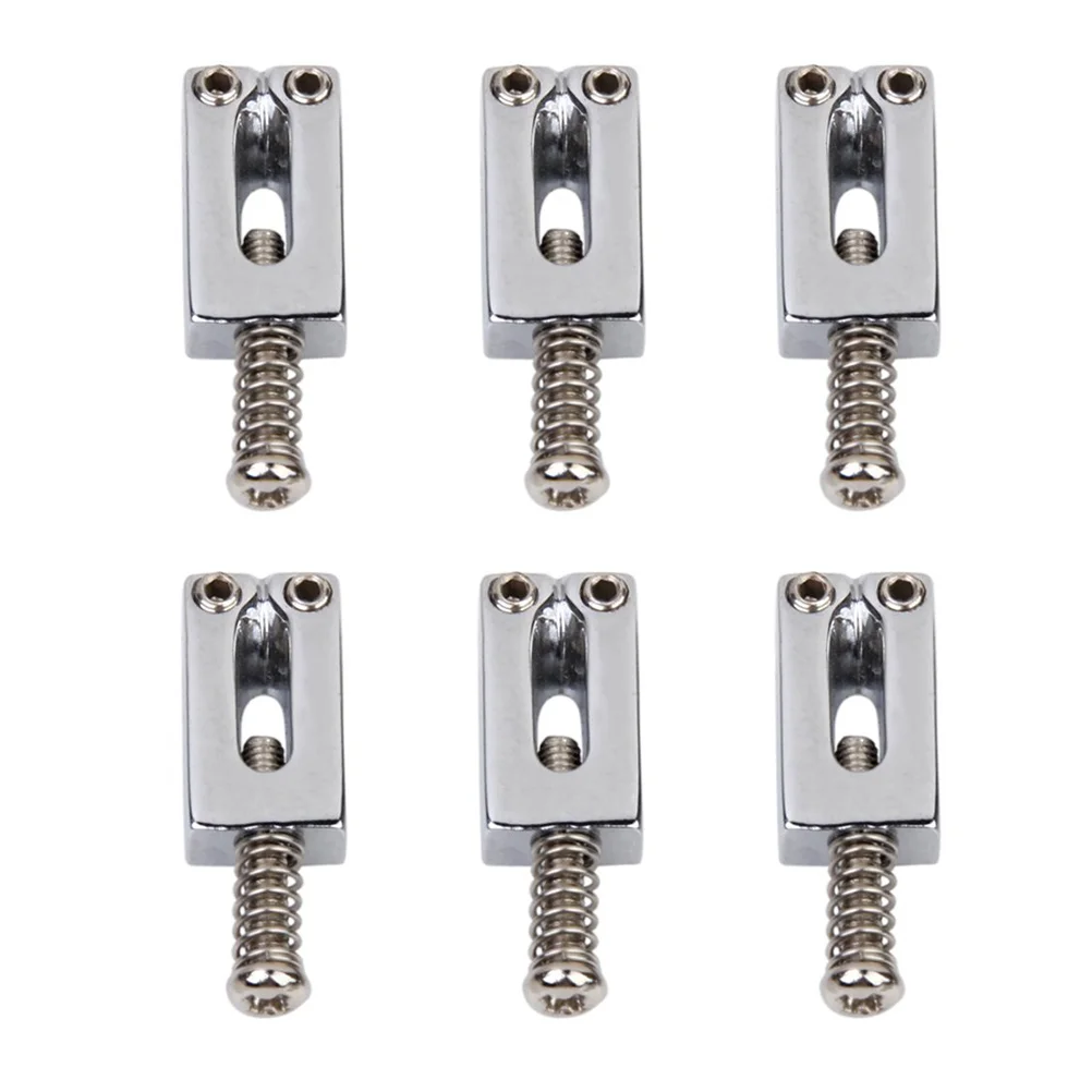 

Silver Tremolo Bridge Saddles for Electric Guitar