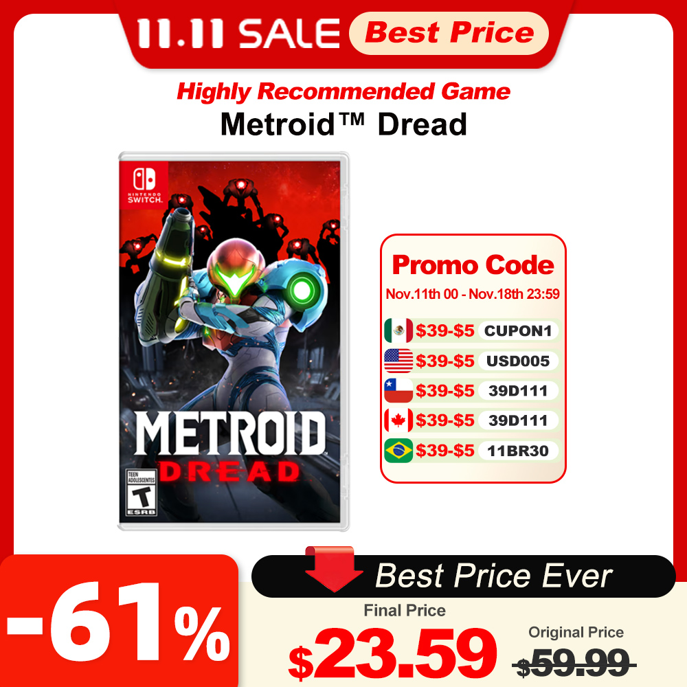 Metroid Dread Nintendo Switch Game Deals 100% Original Physical Game Card Adventure Genre for Nintendo Switch Game Console