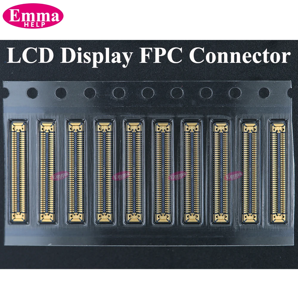 10pcs LCD Display Screen Flex FPC Connector - 40 78 Pin Plug On Board