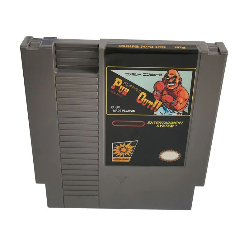 Cartucho de Videogame para Nes Classic Console Carta Única Punch Out Edição Ouro Bit Famicom Cart 72 Pins Eua - Image 5