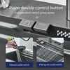 Hownifety Waterfall Sink Kitchen Stainless Steel Topmount Sink Large Single Slot Wash Basin With Multifunction Waterfall Faucet 3