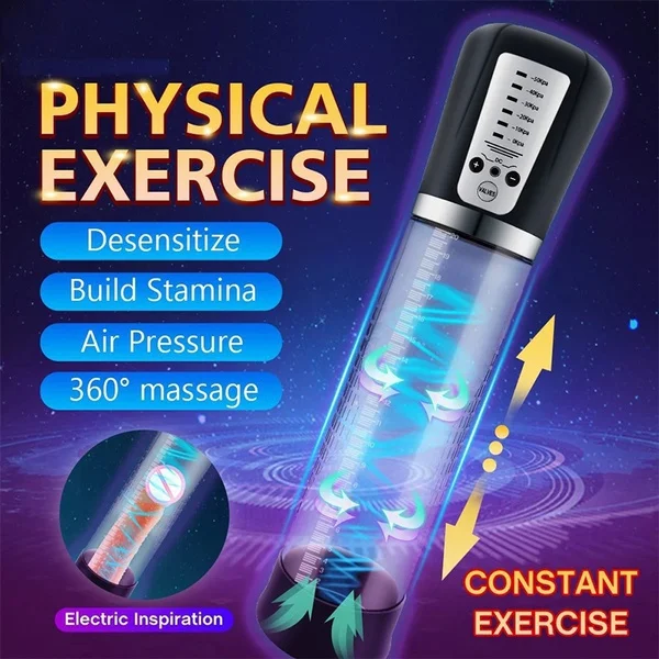 Electric Penis Pump Sex Toys for Men Male Masturbator Penis Extender Penile Vacuum Pump Penis Enlargement Enhancer Massager 1