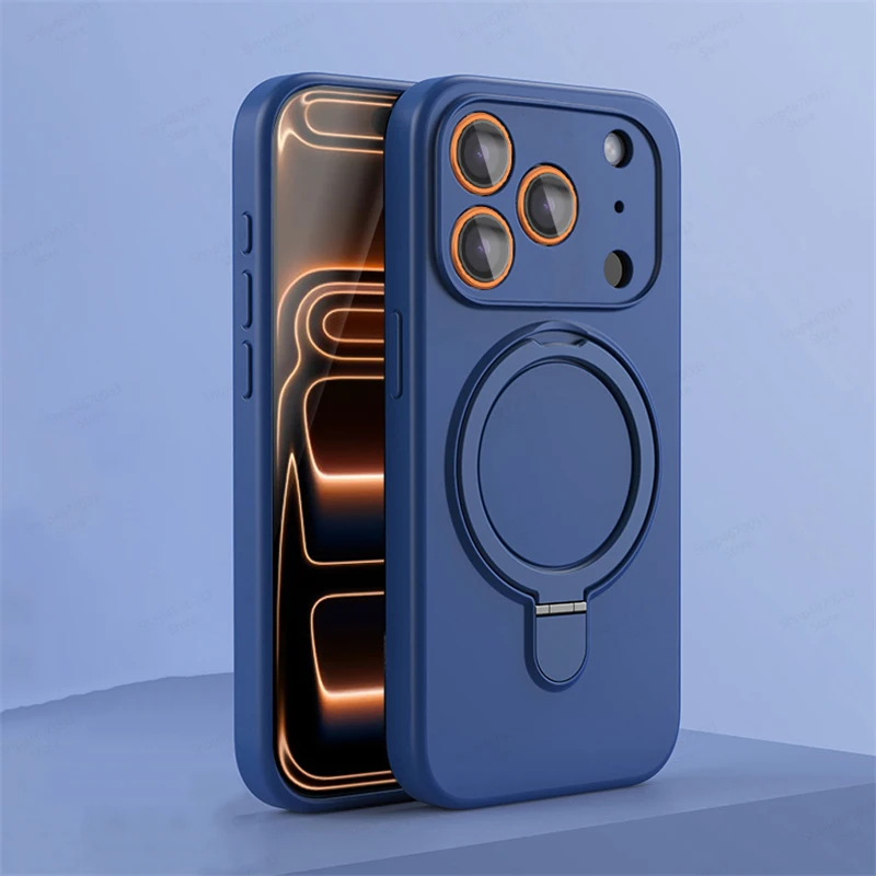 ตัวเลือกสินค้า เคสซิลิโคนแม่เหล็ก iPhone พร้อมขาตั้ง