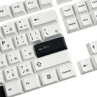 Mechanical Keyboard Minimalist Keycap Black White Japanese Cherry Profile For GH60 GK61X GK64X GK68 96 980 104 108 - Image 5