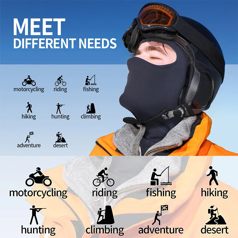 Tactical Full Face Mask – Balaclava for Winter, Cycling & Extreme Sports - Image 2