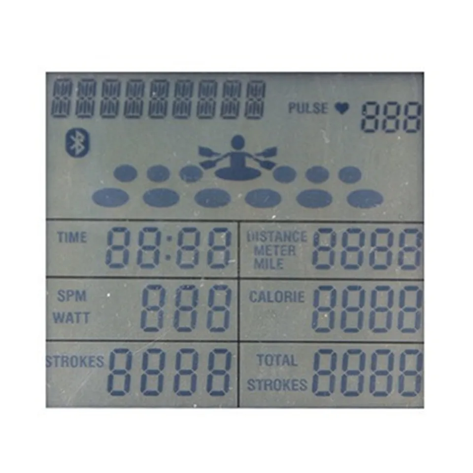 Moniteur de Rameur avec Bluetooth, Compteur de Vitesse, Équipement de Fitness, Affichage, Montre Électronique  1420