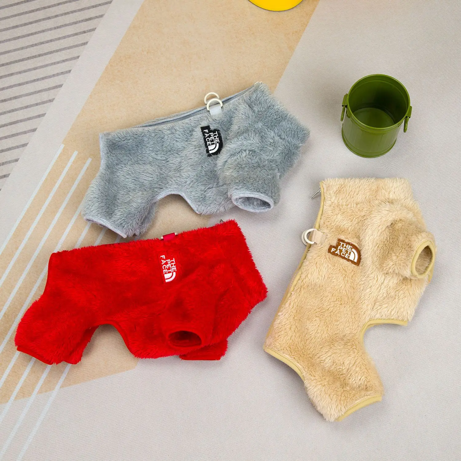 Description Picture 5 of itemWarm Thickened Pet Overalls Coral Fleece Puppy Pajamas Winter Dog Jumpsuit Clothes for Small Dogs Cats Yorkie Chihuahua Costumes