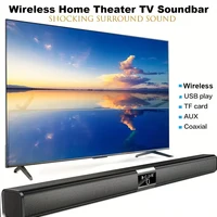 H8 20W 3D Home Theater Wireless Bar Speaker, Stereo, High Quality, Usb/Tf Card/Same Axis, Wireless/Wired, with USB Type-C Port, Lithium Battery 18650 Series 2000Mah Rechargeable Battery, Not Included Charger, Suitable for Tv, Dvd Player, Smartphone, Tablet Computer Game 1
