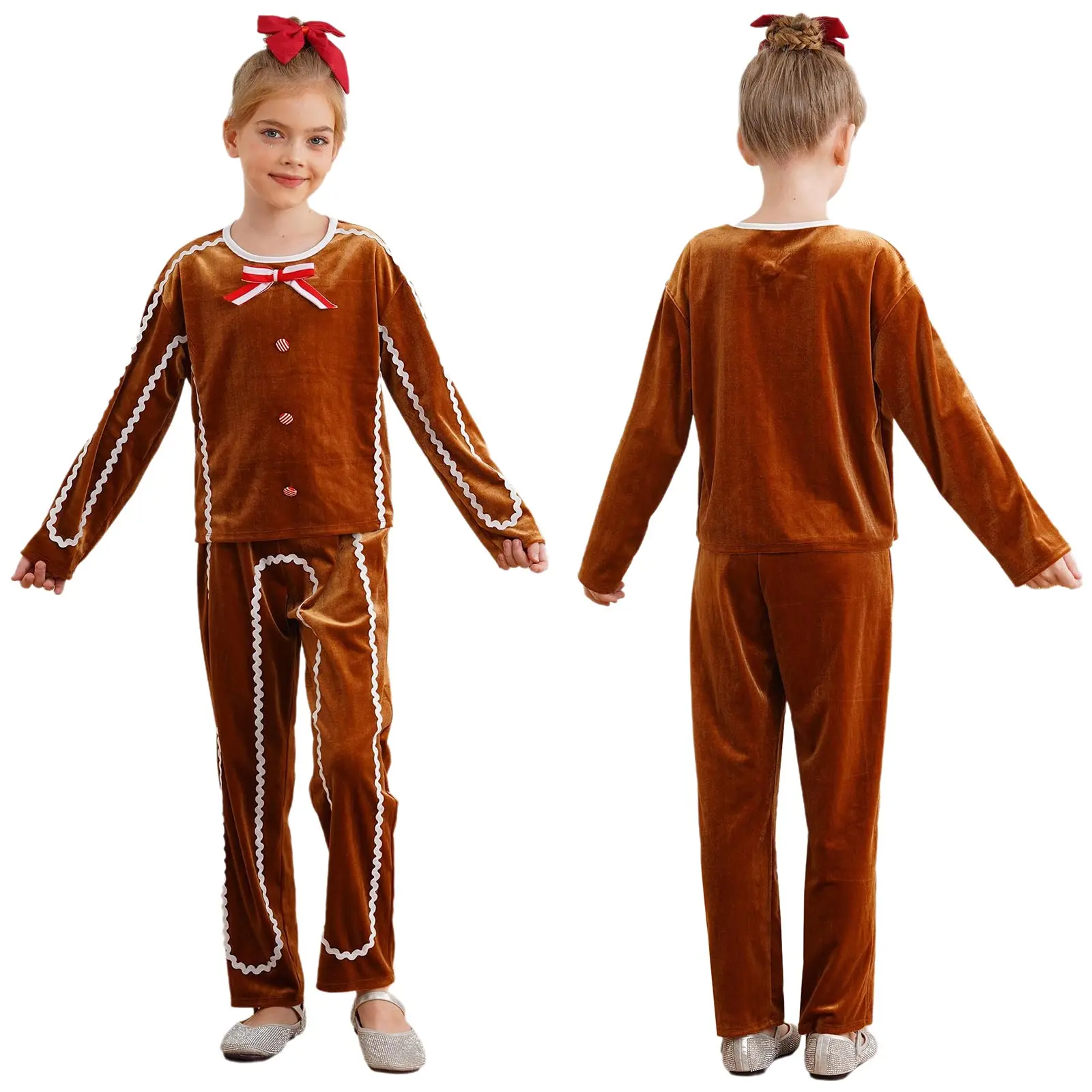 Déguisement Bonhomme Pain d'Épices Enfant – Velours – photo 2