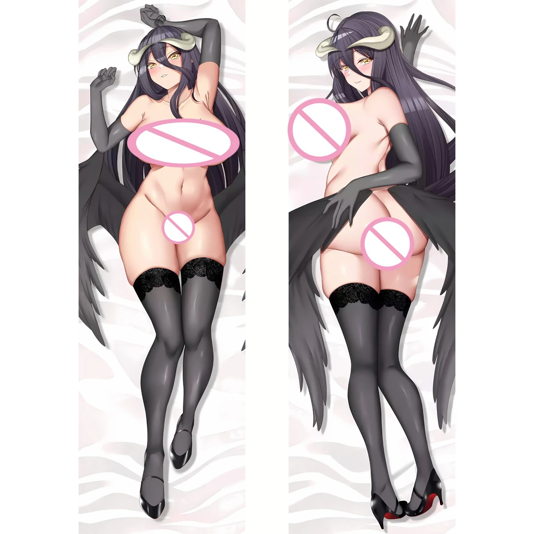 

Anime Overlord Albedo Sexy Dakimakura Pillowcase Cosplay Hugging Body Pillow Cover Case Double-sided Print Otaku Gife