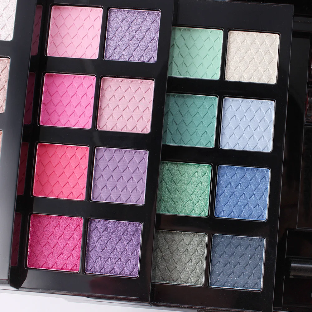 Professional Makeup Set Box Matte Glitter Eyeshadow Powder Blush Lip Gloss Eyebrow Cosmetics with Mirror Gift Box Makeup Palette 5