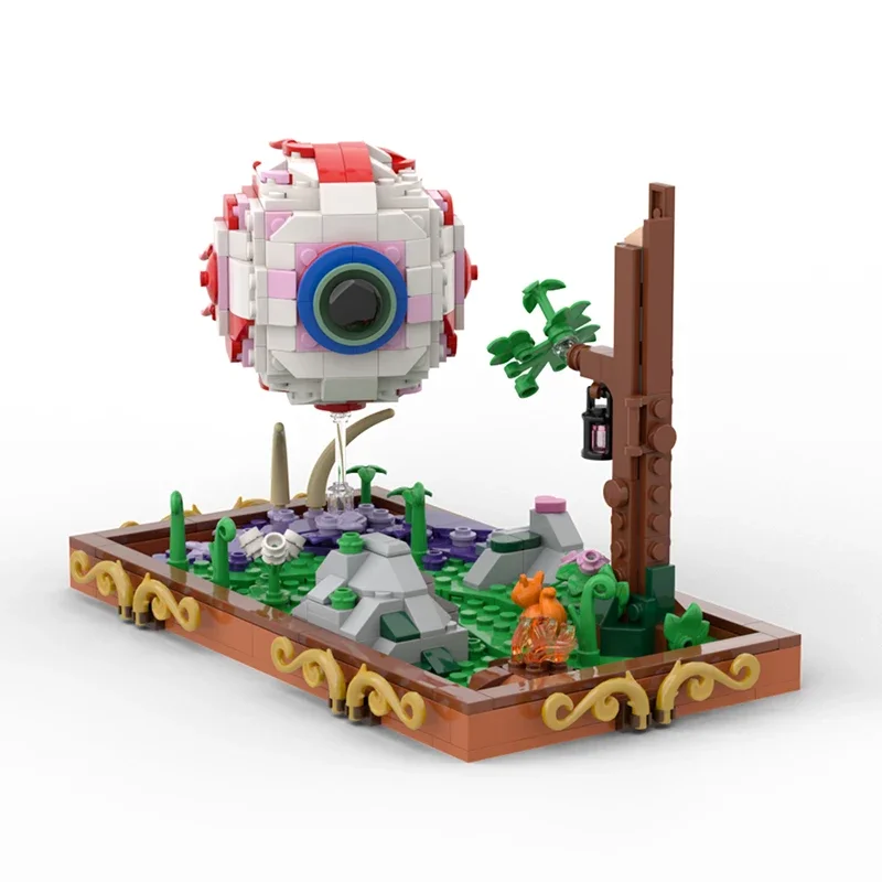 

MOC Eye of Cthulhu Terraria Game Character Building Blocks Set Eye Shape Toys DIY for Children's Birthday Gifts