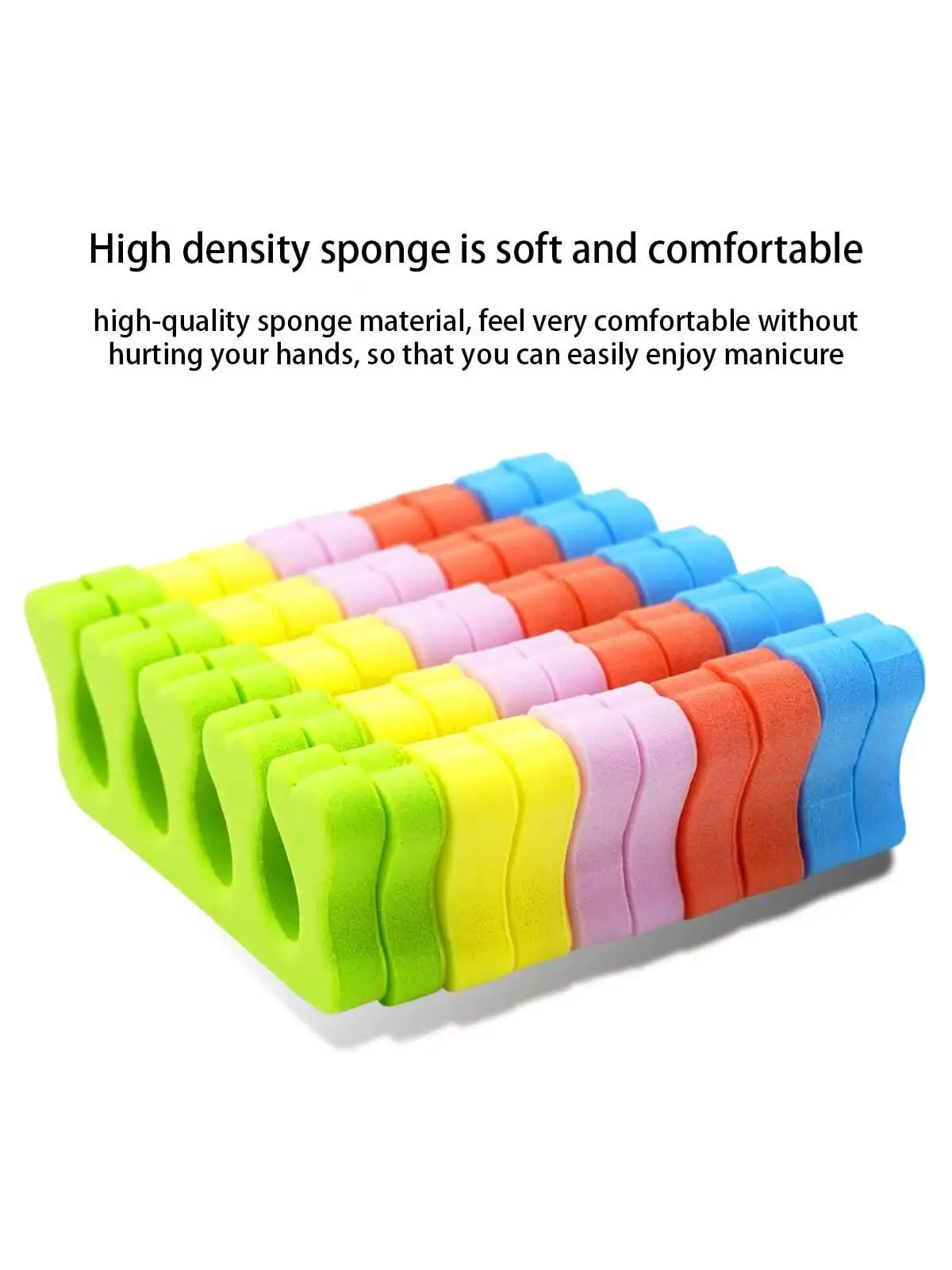 Nail Art Tools Multicolour Nail Art Toe Separators Finger Separators Sponge Soft UV Gel Polish Beauty Tools Manicure Pedicure Pack Nail Kits