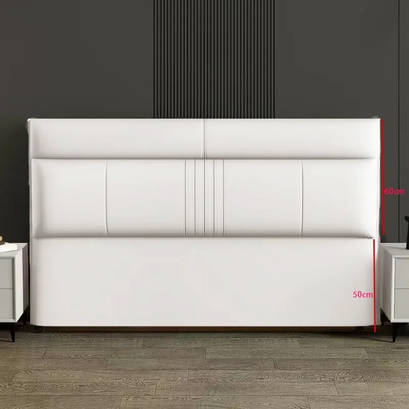 Modern Double Queen Size Hotel Bed Soft Upholstered Luxury Headboard Panels Elegant King Size Bed Room Furniture
