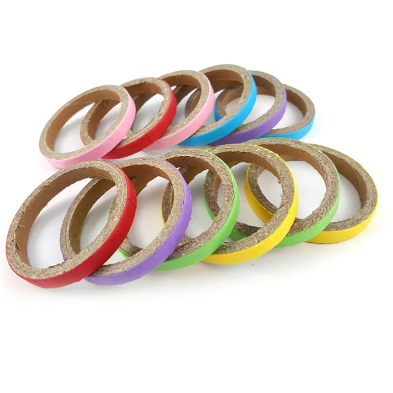 Parrots gnaw on colorful circle paper ring toys, colorful cardboard chewing toys, foraging training parrot supplies