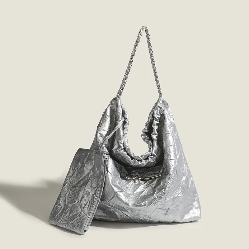 

Дизайнерская модная женская роскошная сумка 2024, Высококачественная вместительная новая сумка через плечо в простом стиле, универсальная