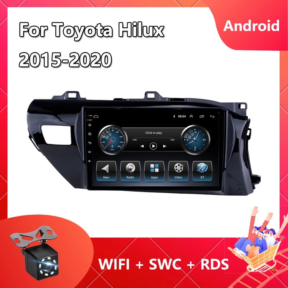2 Din Car Radio For Toyota Hilux 2015 2020 Carplay Android 11