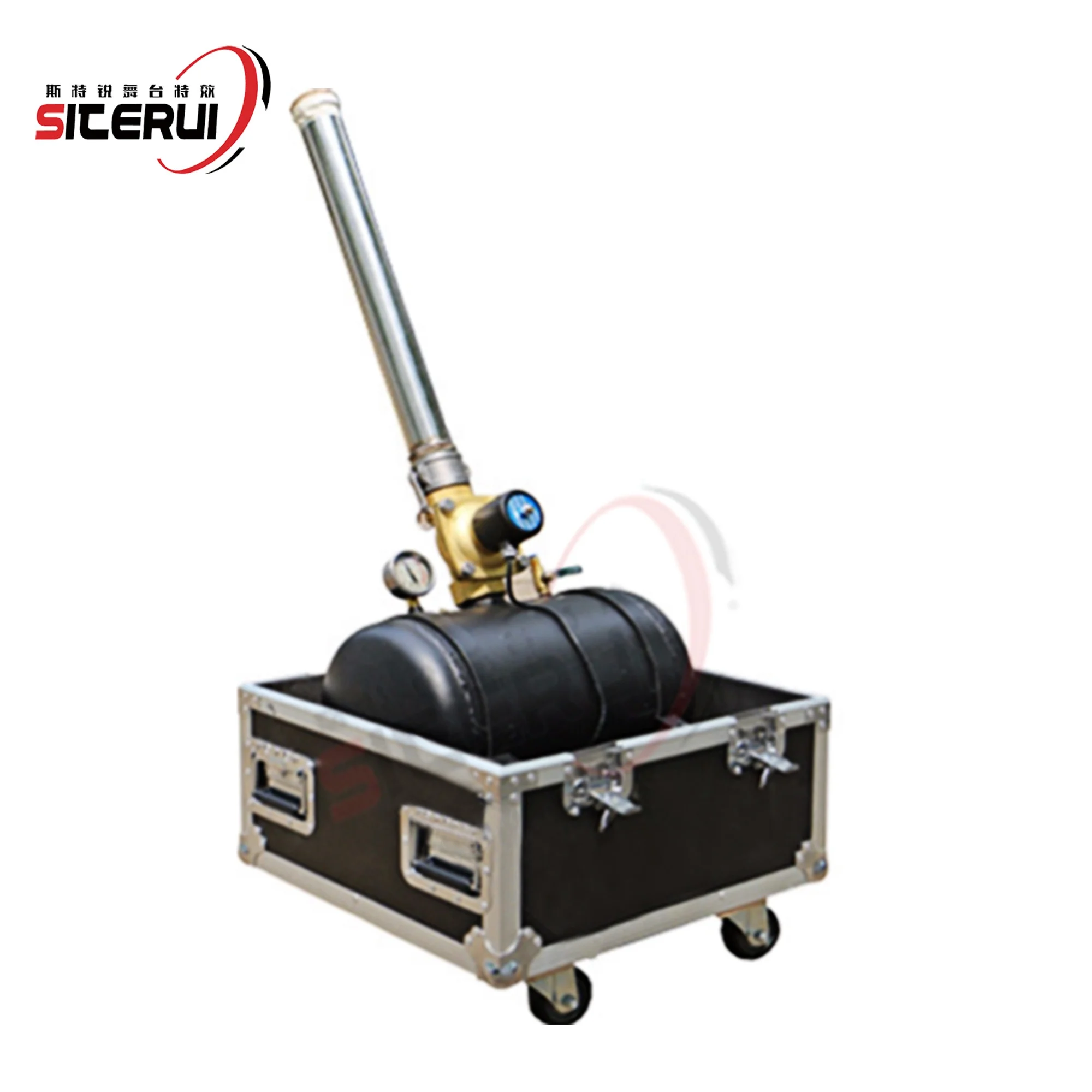 

Высококачественный самолёт с радужными конфетти с полетом