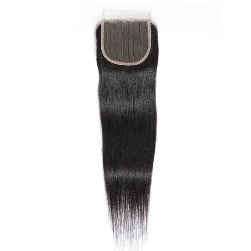 4X4 Lace Closure Straight & Body Wave Hair Human Hair Natural Color Remy Swiss Lace Closure Soft and Silky For Women
