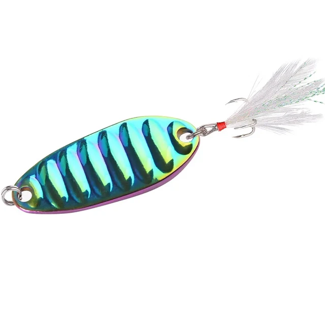 1PCS 3-25g Metal Spinner Spoon trout Fishing Lure Hard Bait Sequins Noise  Paillette Artificial Bait