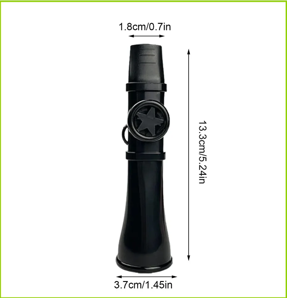 Tragbare ABS-Kazoo-Flöte, einfach zu erlernen, mit Trageband, Musikinstrumente, fröhliches britisches Musikpfeifen-Spielzeug, Geschenk für Jungen und Mädchen – Detail 4