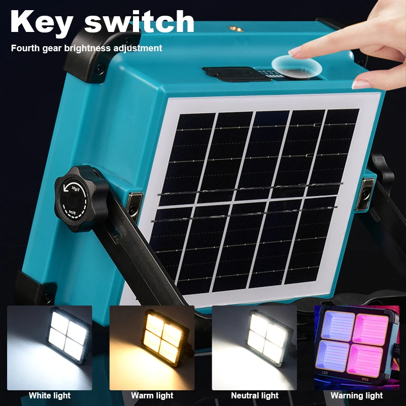 مصباح شمسي محمول قابل لإعادة الشحن عبر USB، مصمم ل...