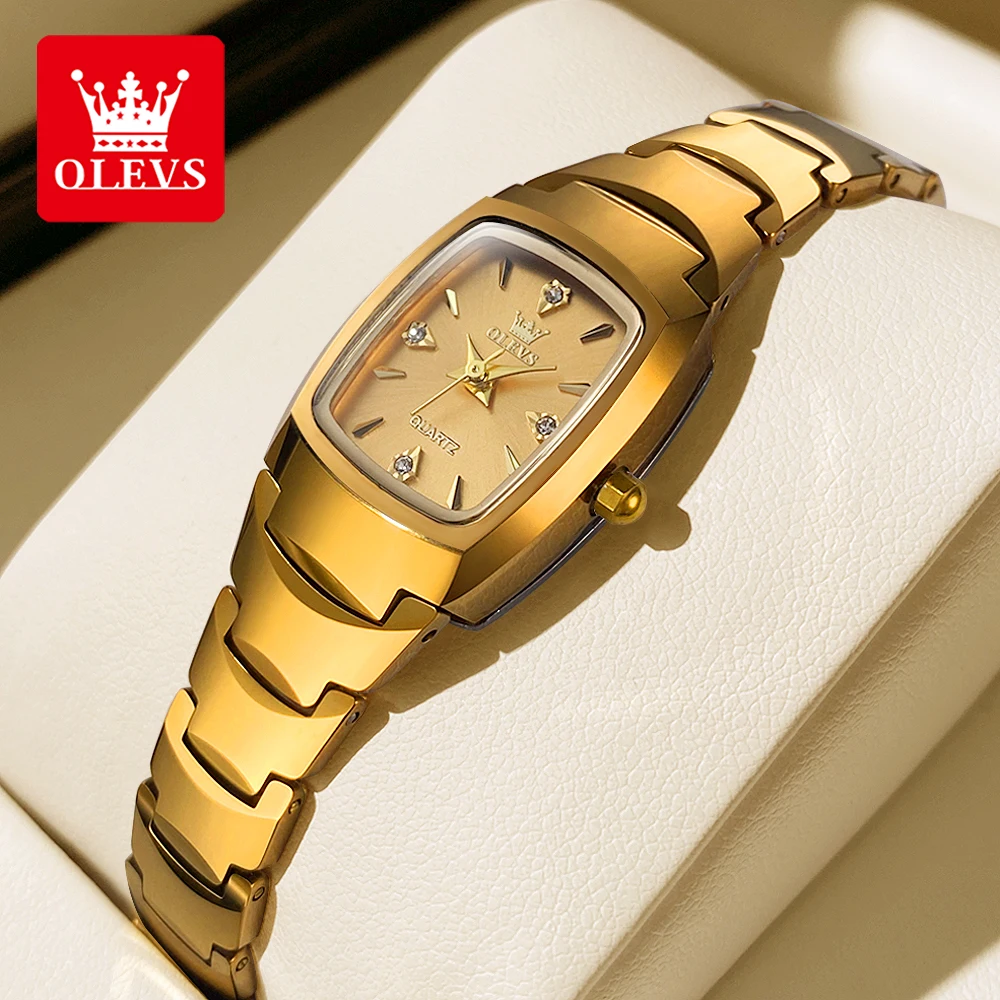 

OLEVS 7006 Luxury Original Woman Wristwatch Tungsten Steel Strap Waterproof Watch For Women Top Brand Business Quartz Watches