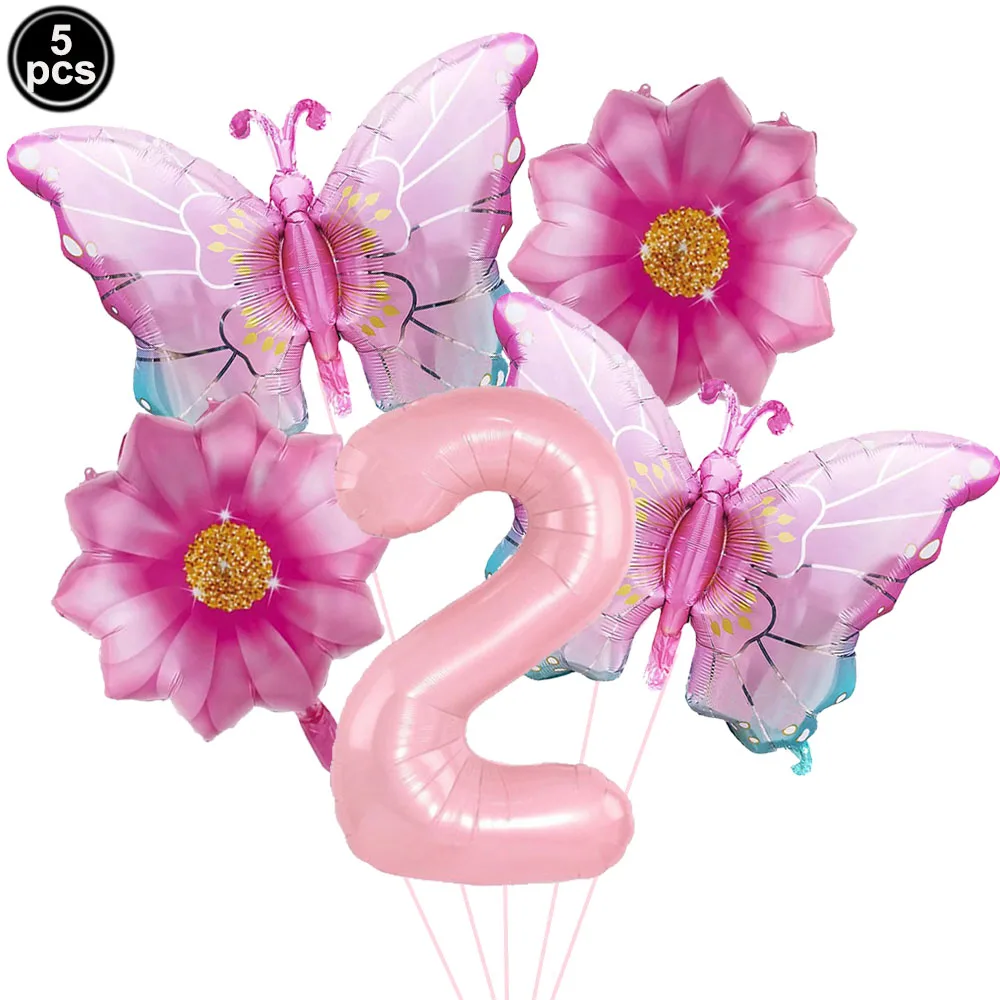 Colorful Butterfly Foil Balloon Set - Party & Event Decorations