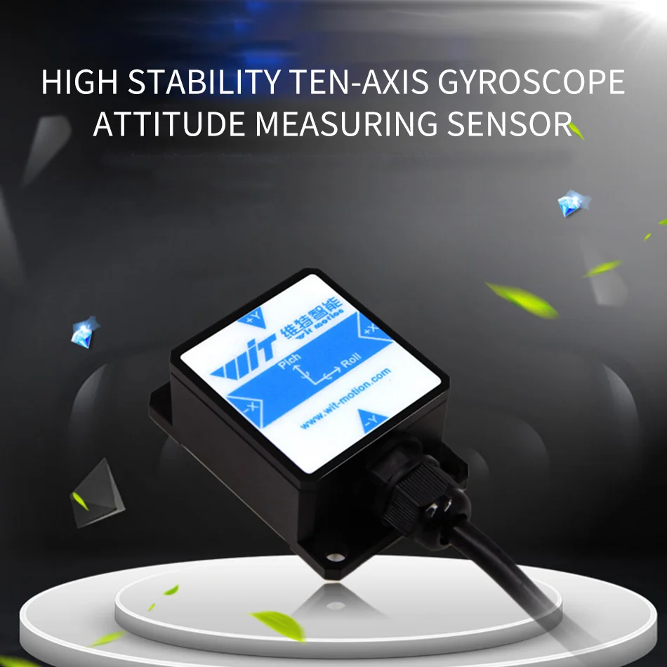 

HWT901B 10-axis Attitude Sensor Accelerometer BMI160 Gyroscope Magnetic Field RM3100 Air Pressure HWT901B 232 485 TTL CAN