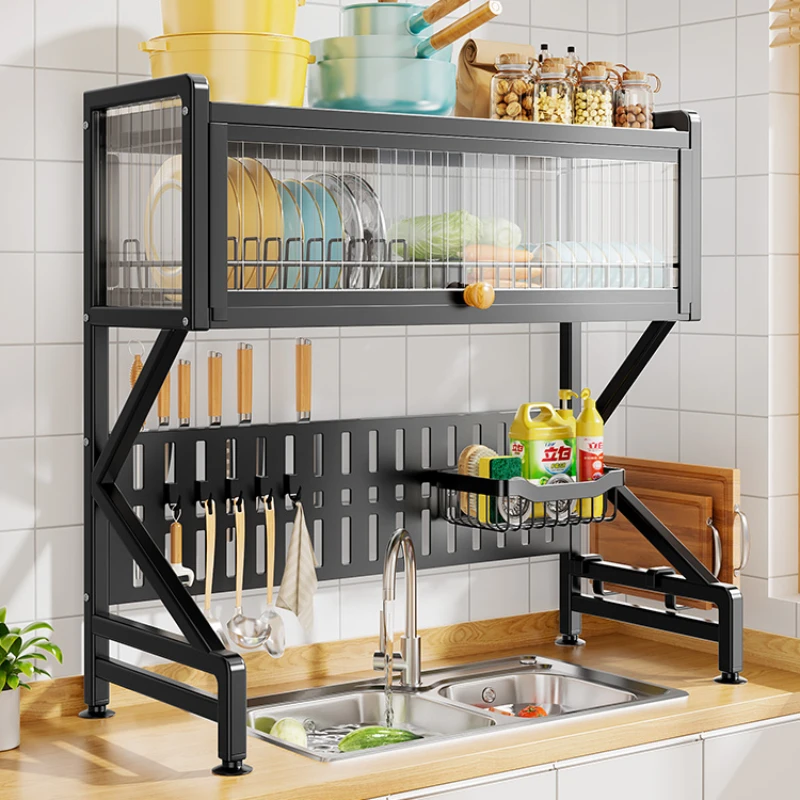Kitchen sink, shelf, shelf, sink sink, above sink, drain rack, countertop