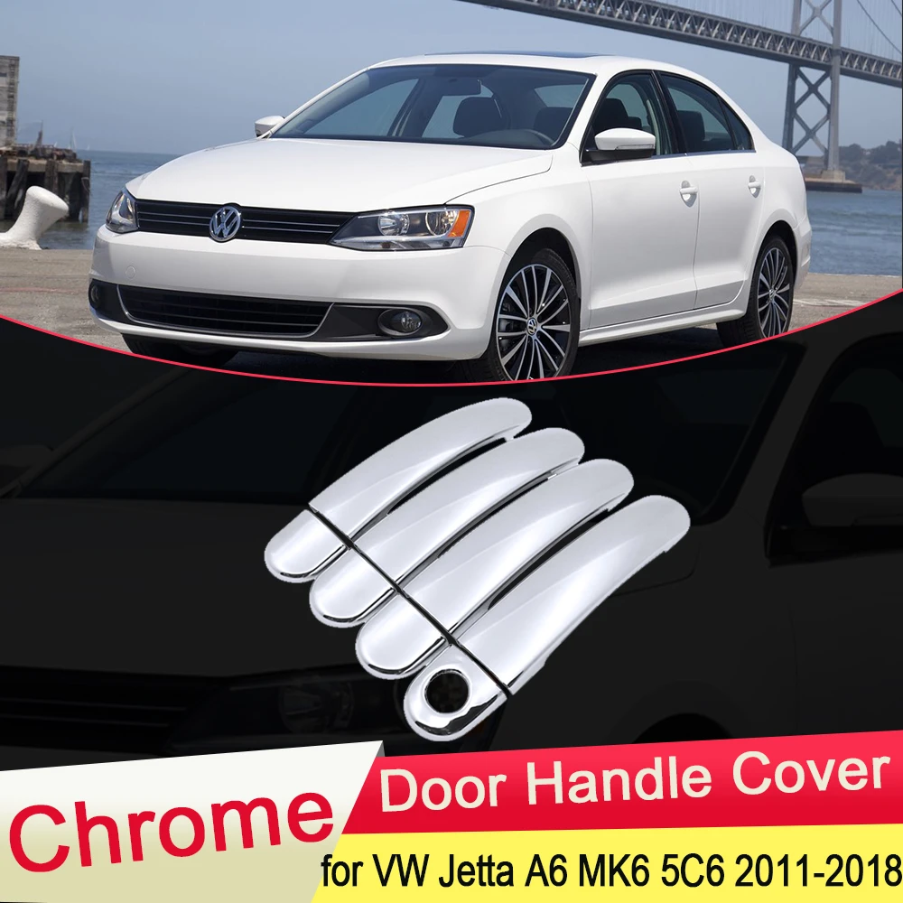 Cubierta de manija de puerta para Volkswagen VW Jetta 6 A6 MK6 5C6 2011 ~ 2018, embellecedor de tapa de coche, accesorios de estilo 2012 2015|Pegatinas para coche| - AliExpress