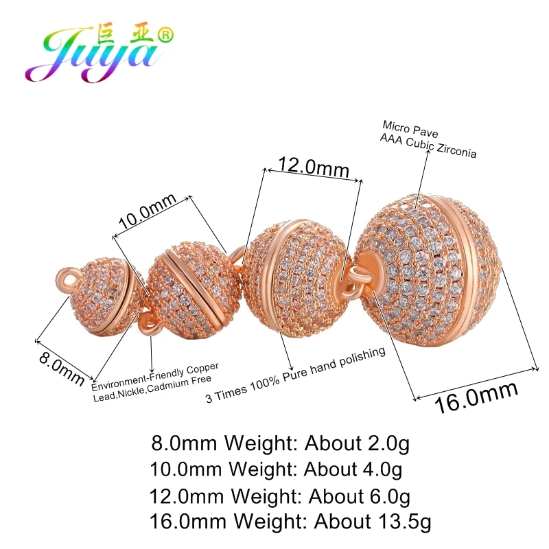 Juya DIY Verschluss Haken Liefert Handgemachte Stecker Magnet Verschlüsse Zubehör Für Handarbeiten Perlen Perlen Schmuck Machen – Detail 2