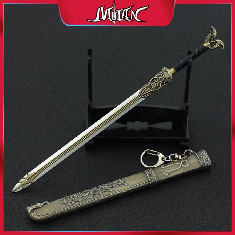 God of War Figure Weapon Freyja Trengua Sword Game Metal Collections: Ragnarok Kratos Samurai Katana Blades of Chaos Kids Toys