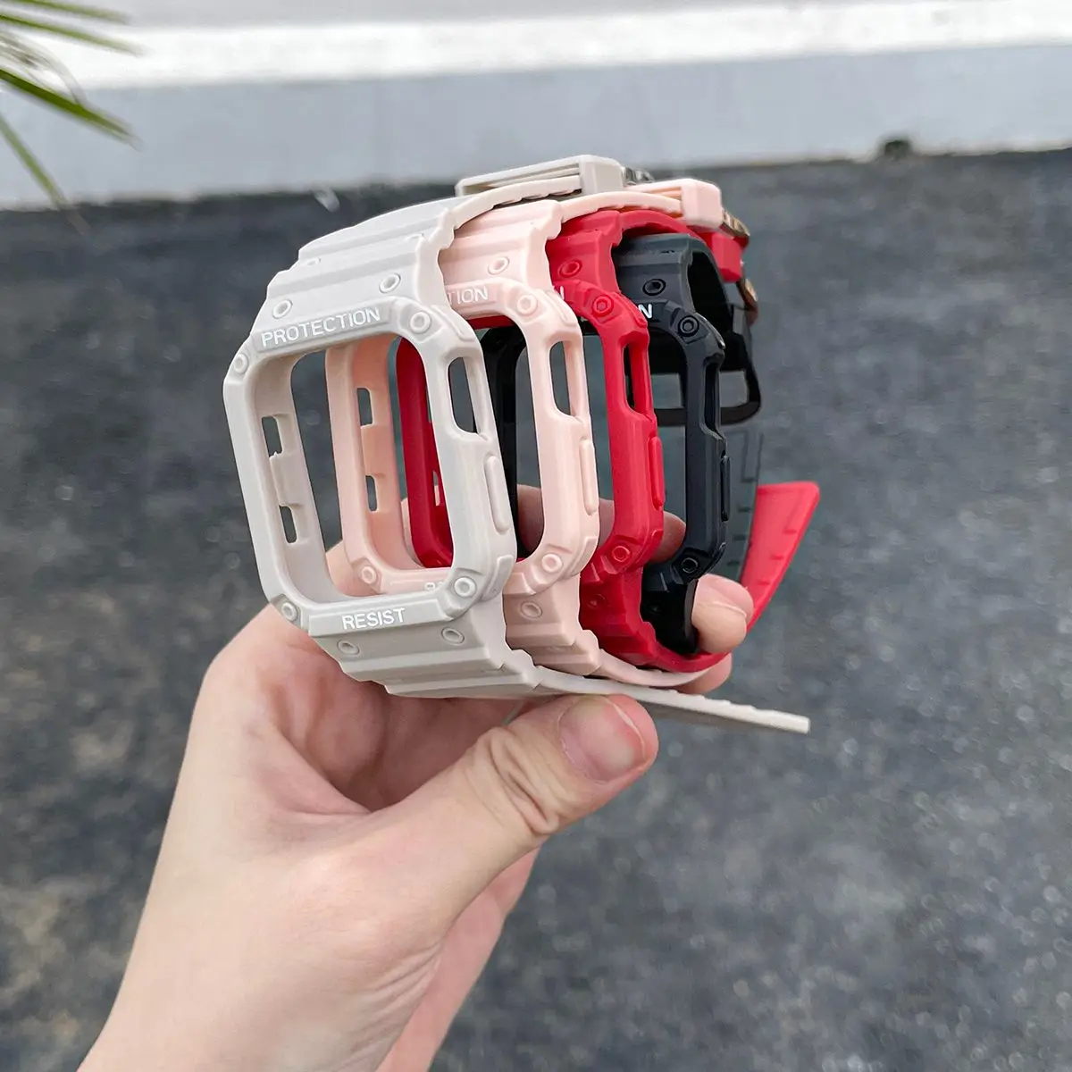 Transparent Silicone Armor Sport Band Case