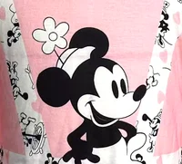 Une seule robe d'automne ludique et mignonne rose à col rond avec motifs imprimés 6