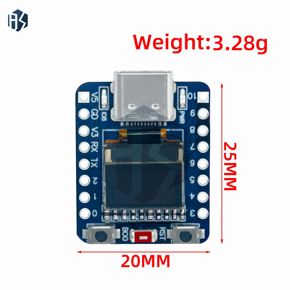MINI ESP32-C3 Development Board 2.4G Wifi 4 BT Module with 0.42 Inch OLED Display 4MB Flash Ceramic Antenna USB Type-C ESP32 C3 image 4