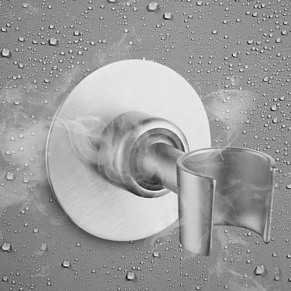 Description Picture 4 of itemSelf-Adhesive Showerhead Rack Handheld Shower Arm Mount Bracket Holder No Drilling Wall Mount Bracket Shower Head Holder  Supply