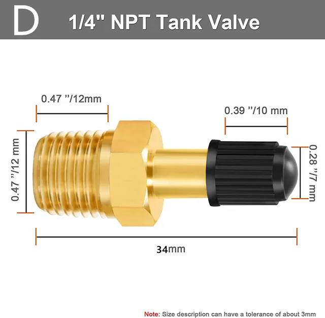 Boeray 2 Packs 1/4 Air Value Inflation Schrader Valve, Schrader Valve Adapter