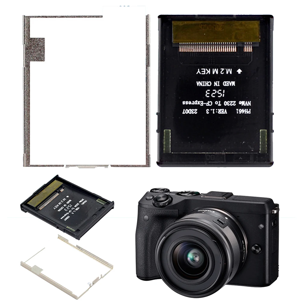 고속 NGFF M.2 NVMe 2230 M 키 SSD, CFExpress B 타입 어댑터 확장 메모리 카드, NVME DIY 조립 키트, 카메라용