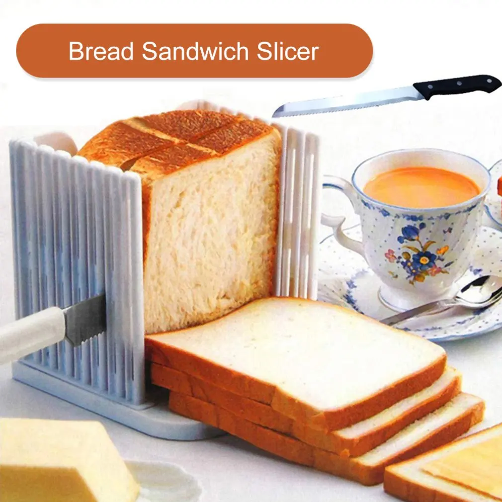 Toast Cutter Bread Slicer Bread Loaf Cutter Slicing Machine Pastry Tool  Sandwich Cutting Guide Mold Maker Kitchen Cutter - AliExpress