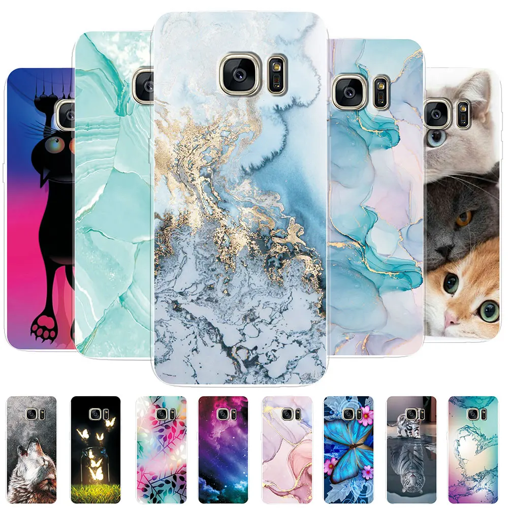 Per Samsung S7 Edge Case Galaxy S7 Custodie Posteriori Per Telefono In Silicone Trasparente Trasparente Di Lusso Per Samsung Galaxy S7 S7 Edge Cute Co