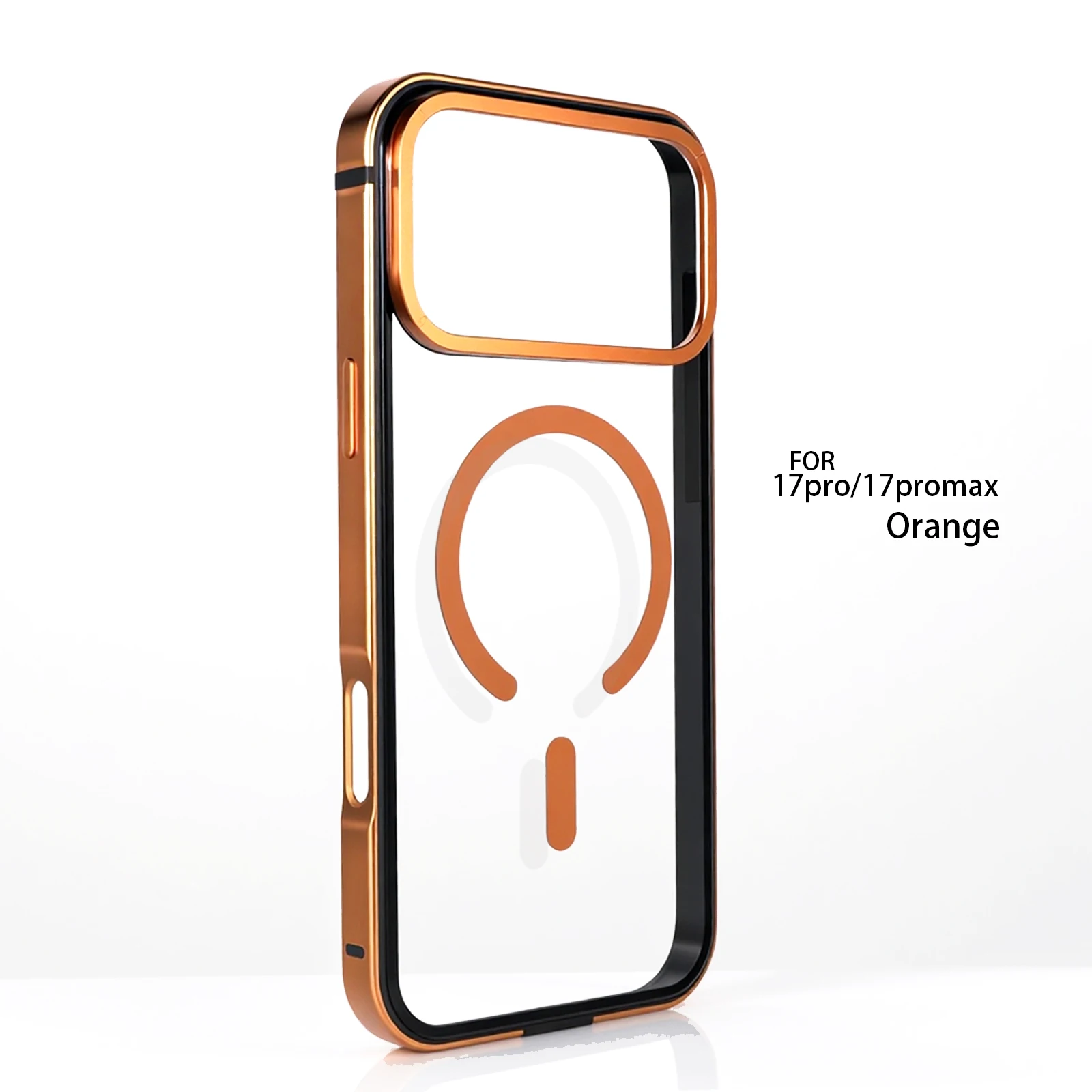 Premium Transparent Alloy Frame Phone Case with Metal Bumper and Camera Protection