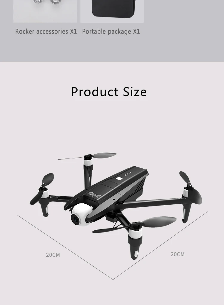 KK13 Drone, Rocker accessories Xl Portable package 20CM 20cM Product Size 20CM