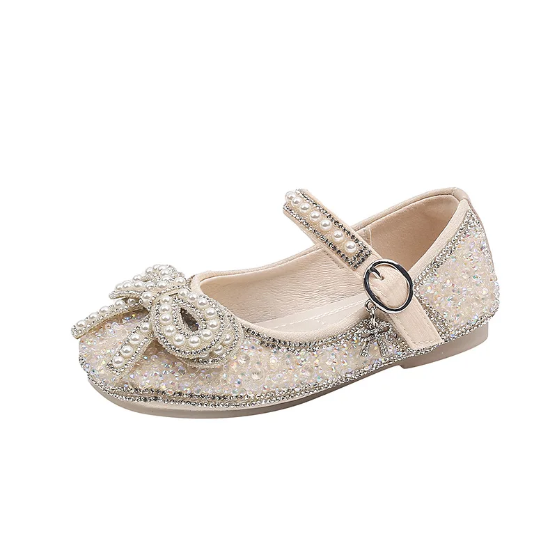 

Baby Water Diamond Mary Jane Shoes Spring Autumn Fashion Girl Princess Baby Toddler Shoes Soft-soled Children's Flats Shoes