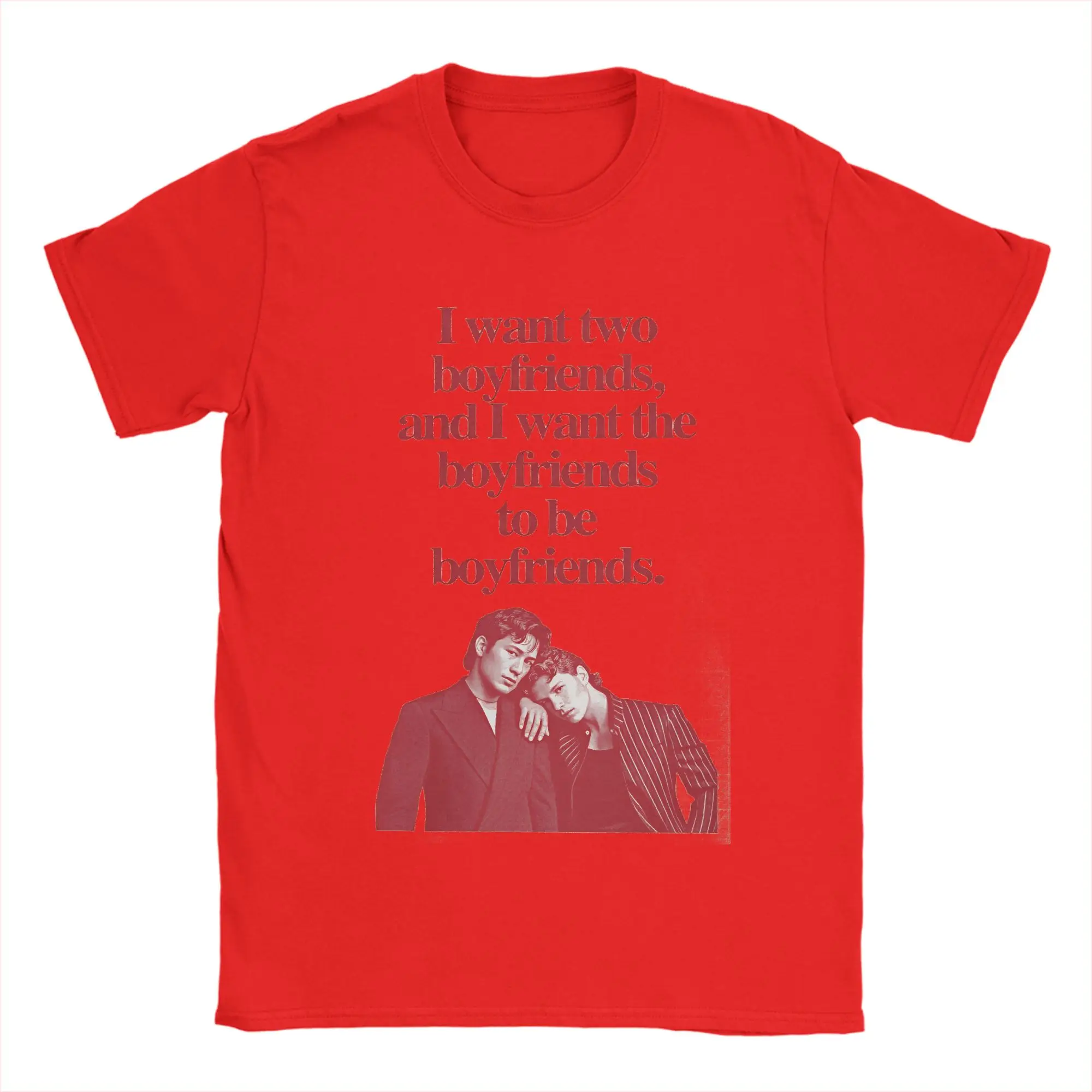 Men's Pure Cotton Classic Round Neck Short Sleeve T-Shirt - Heated Rivalry Design
