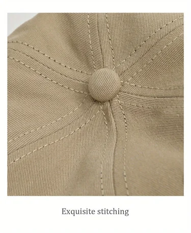 Stilvolle Baseballkappe mit Bärenstickerei, Sonnenschutz, atmungsaktiv, verstellbar, ideale Freizeitmütze für Herren und Damen, Unisex-Baseballkappe – Detail 5