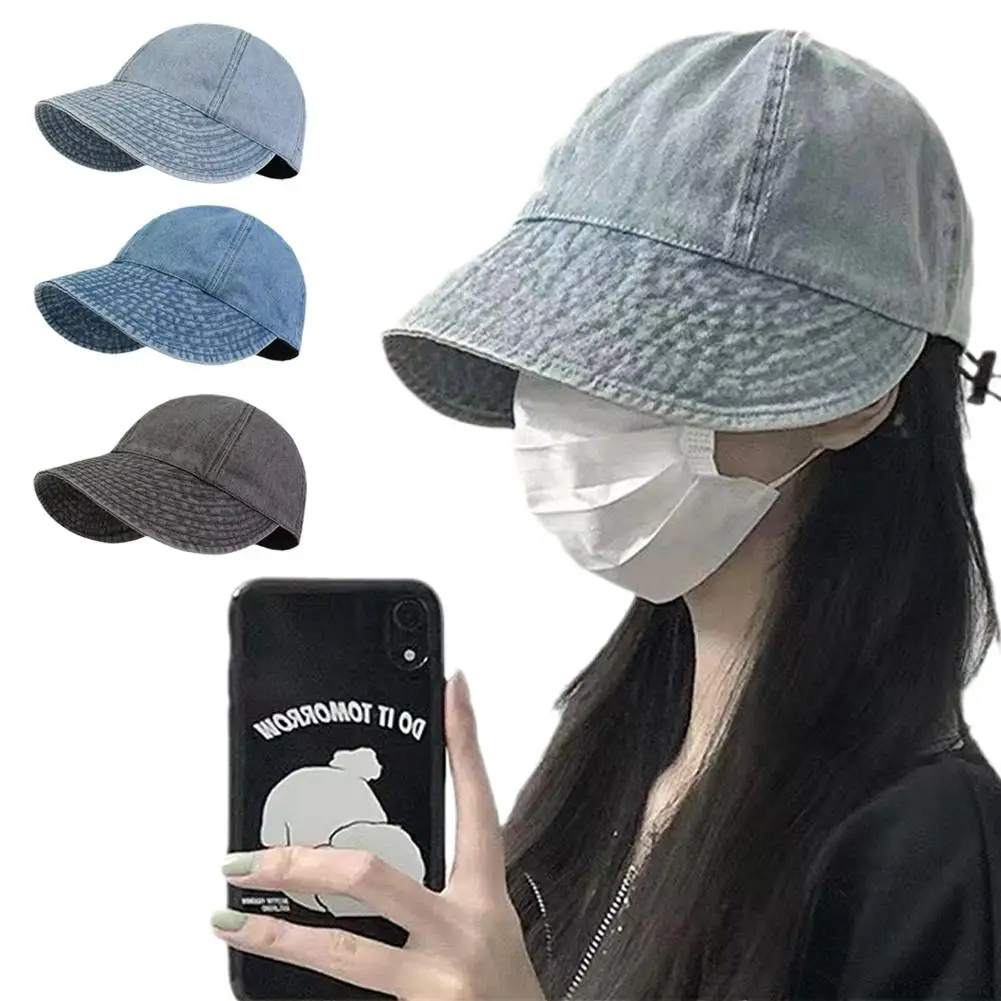 

Foldable Summer Wide Brim Fisherman Hat Women Sunshade Visors Fisherman Sports Outdoor Adjustable Panama Female Caps Cap Bu U8Y9