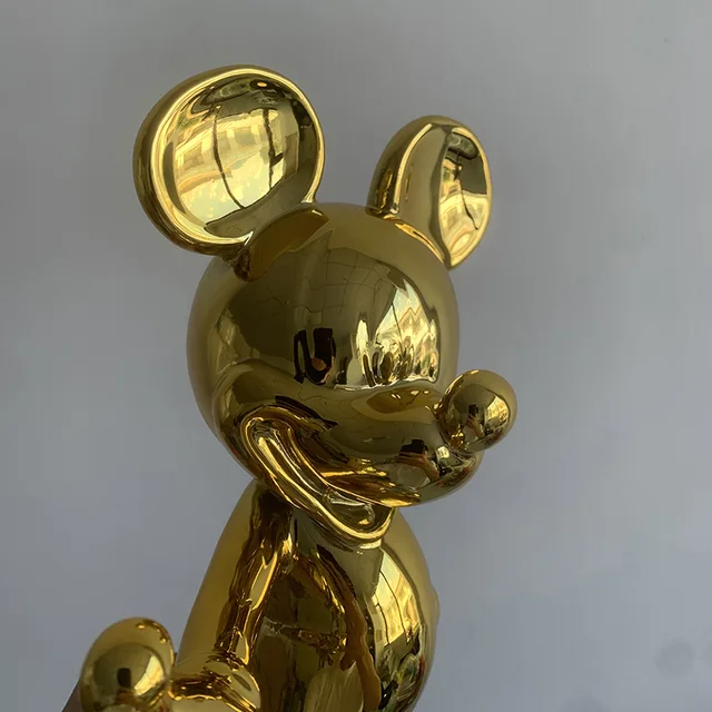 Fashion Electroplating Mickey Mouse Action Figure Simple Modern